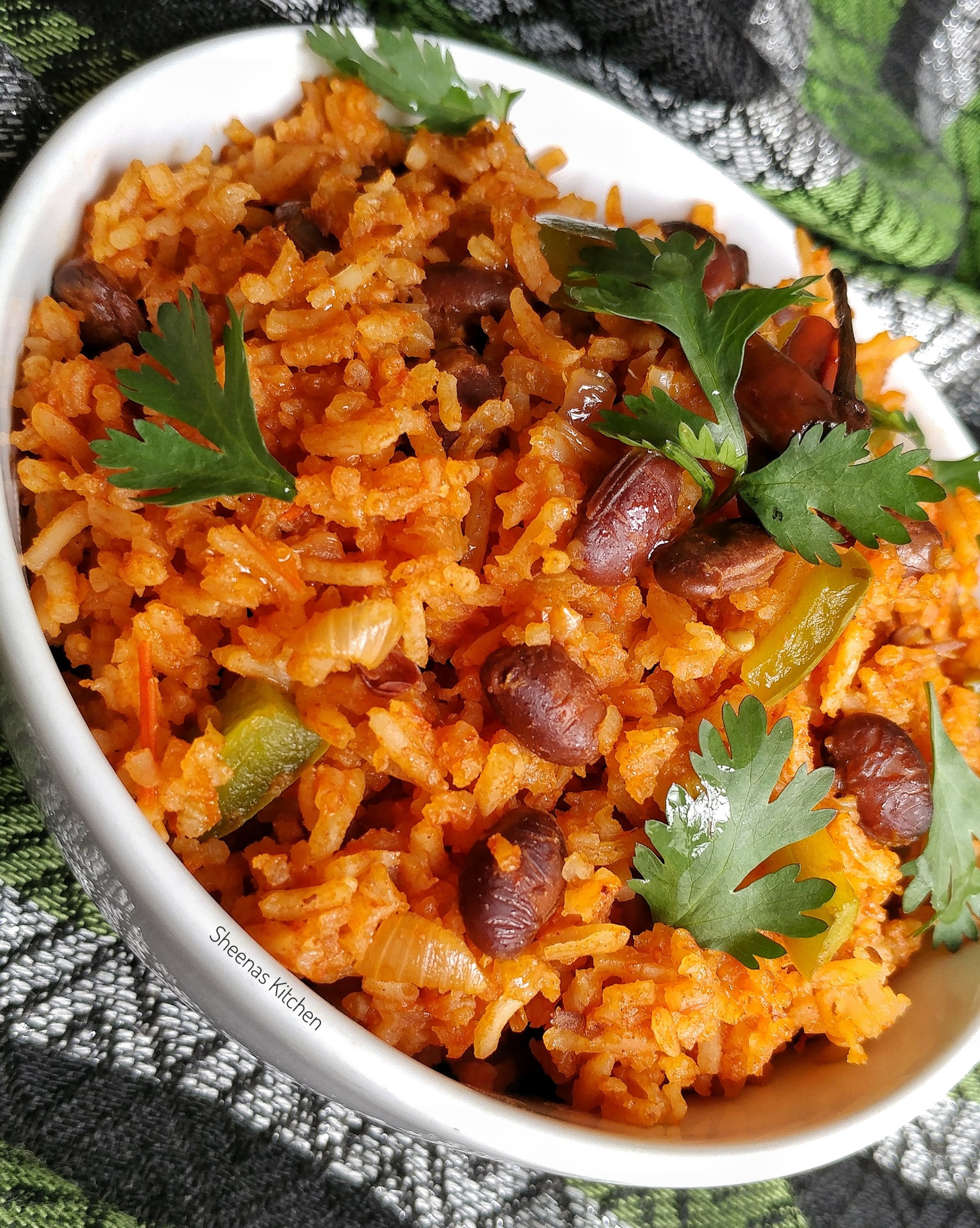 Spicy tomato rice with njahi beans_ sheenas kitchen